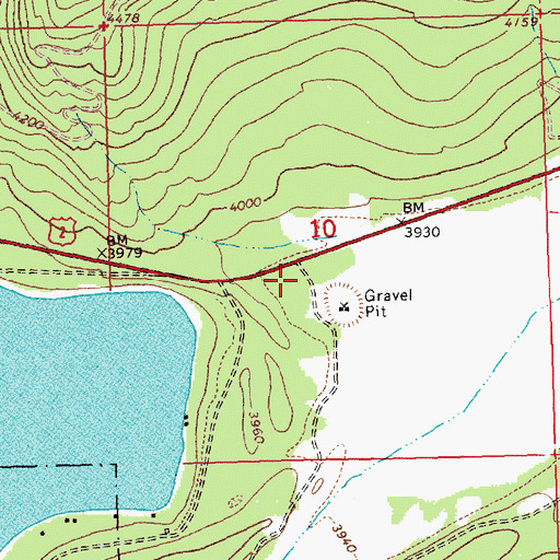 Topographic Map of Marion Rural Fire District Battalion 2, MT