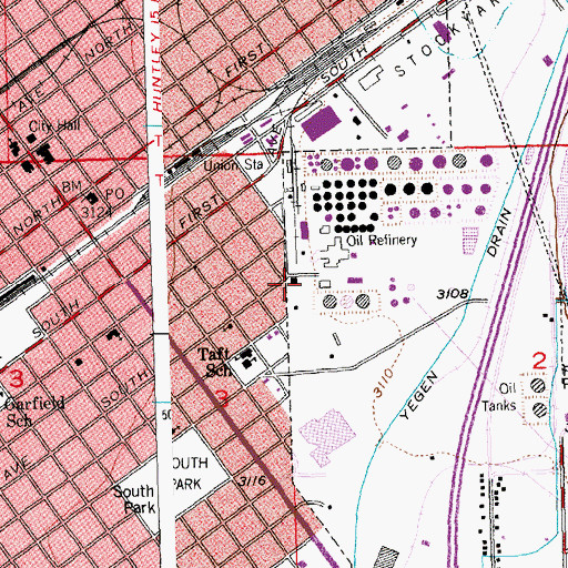 Topographic Map of Conoco Phillips Emergency Response Team, MT
