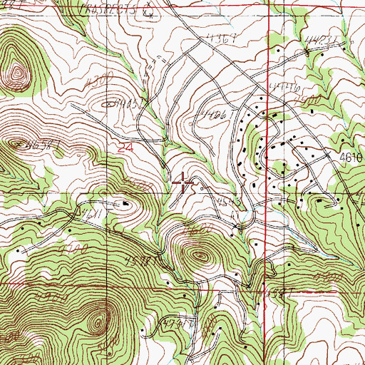 Topographic Map of Montana City Volunteer Fire Department Station 1, MT