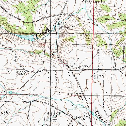 Topographic Map of Birdseye Rural Fire Department Station Number 1, MT