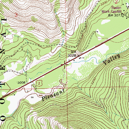 Topographic Map of Fisher River Valley Fire and Rescue Battalion 2, MT