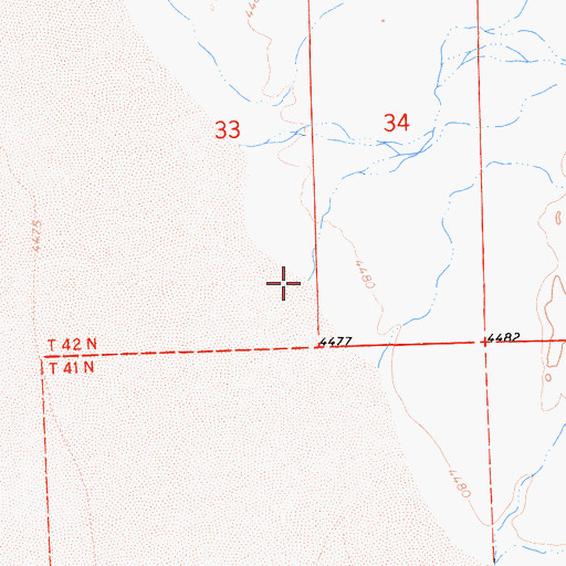 Topographic Map of Bull Creek, CA