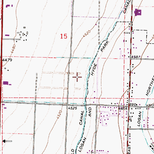 Topographic Map of Cache Valley Specialty Hospital, UT
