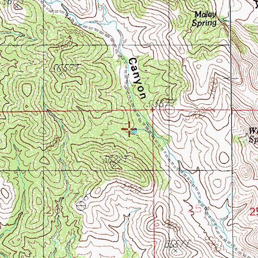 Topographic Map of Deer Tank, AZ