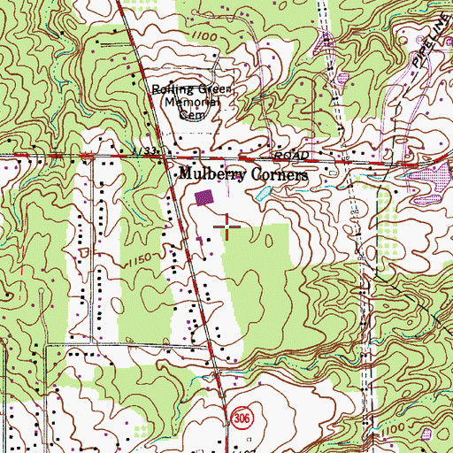 Topographic Map of Durkalski Industrial Park, OH