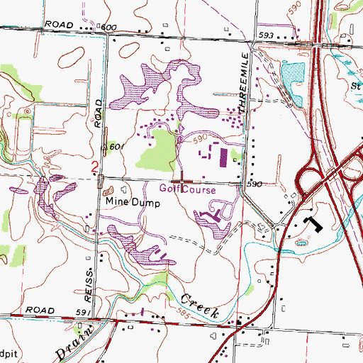 Topographic Map of Bay Valley Golf Club, MI