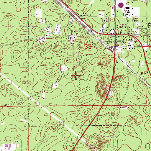 Topographic Map of Heavenly Rest Memorial Park, FL