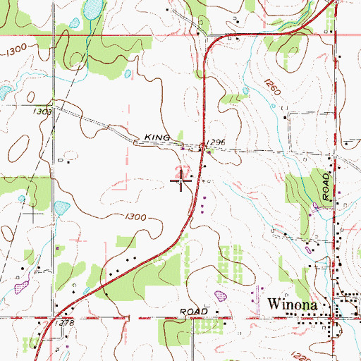 Topographic Map of Burch Dairy Farm, OH