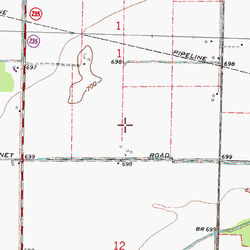 Topographic Map of Reyskens Dairy, OH