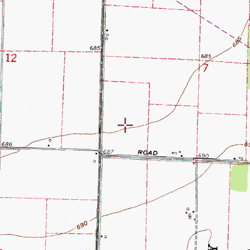 Topographic Map of Manders Dairy, OH