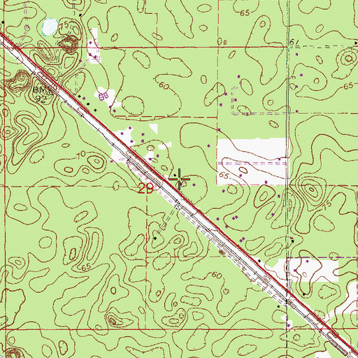 Topographic Map of Fort White Church of Christ, FL