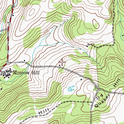 Topographic Map of Rocky Top Acres, NY
