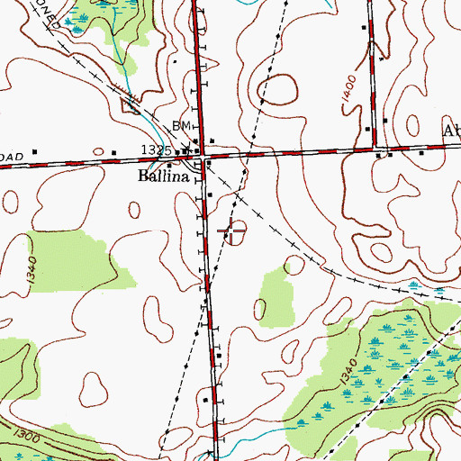 Topographic Map of Cedarcut Farms, NY
