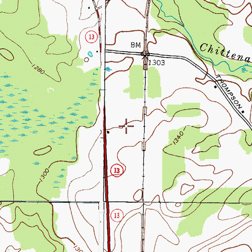 Topographic Map of Critz Farms, NY