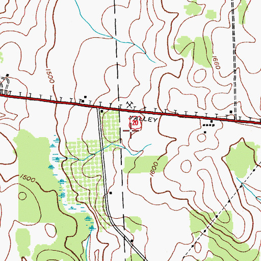 Topographic Map of Raindrop Farms, NY