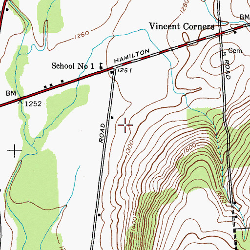 Topographic Map of Barbland Farms, NY