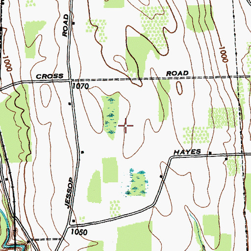 Topographic Map of Cosh Valley Farms, NY