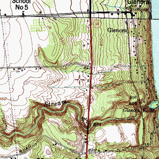 Topographic Map of Fulkersons Winery, NY