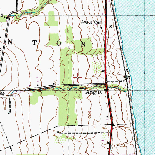 Topographic Map of Grace Gardens, NY