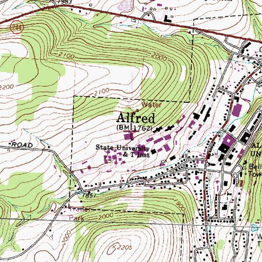Topographic Map of Orvis Activities Center, NY