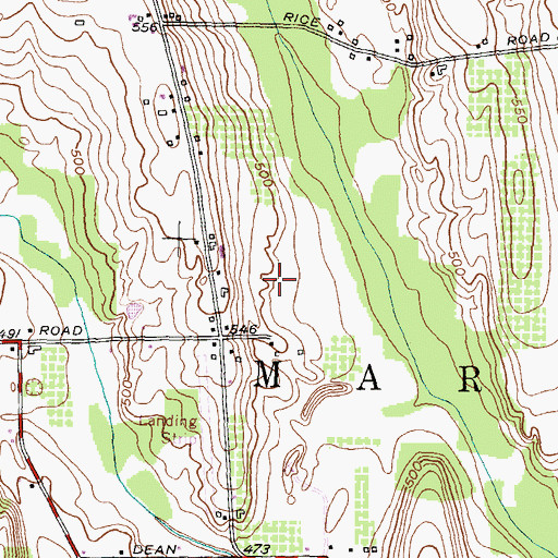 Topographic Map of Frankes Nursery, NY