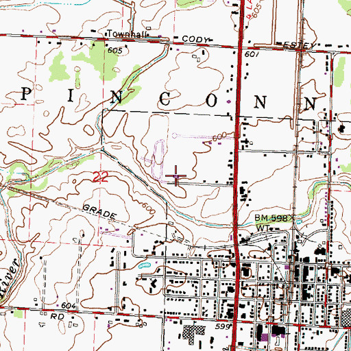 Topographic Map of Wesleyan Church, MI