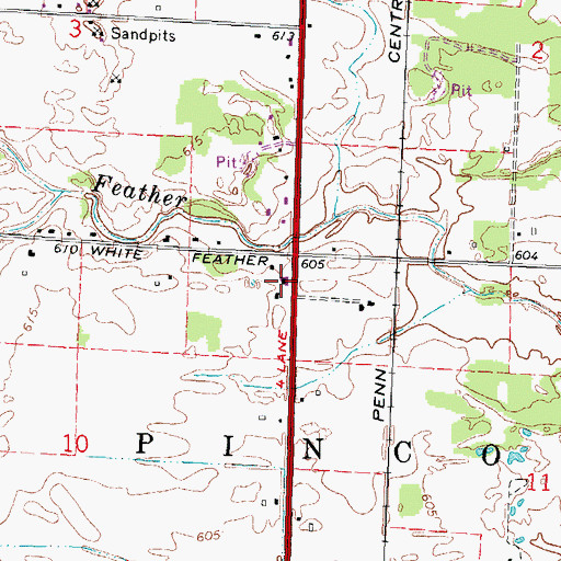 Topographic Map of Living Waters Christian Church, MI