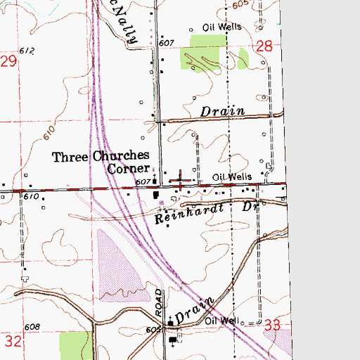 Topographic Map of Saint Bartholomew Lutheran School, MI