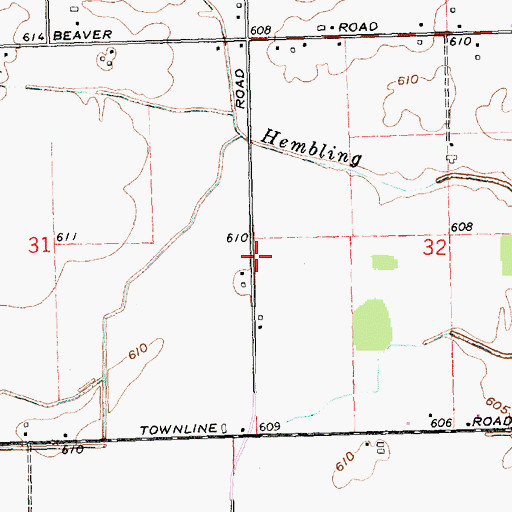 Topographic Map of Bay City Gospel Hall, MI