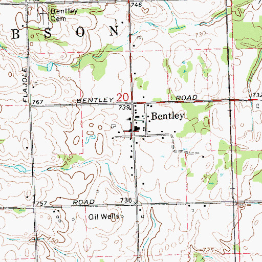 Topographic Map of Community of Christ Church, MI