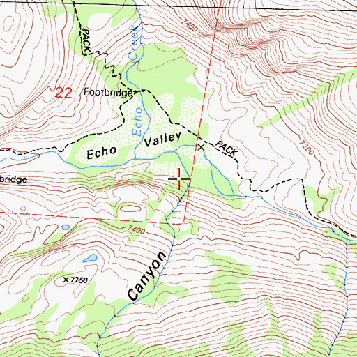 Topographic Map of Clark Canyon, CA