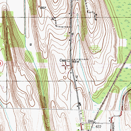 Topographic Map of Heiden Valley Farms, NY