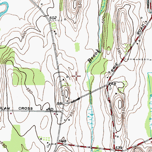 Topographic Map of Maiers Mud Acres, NY