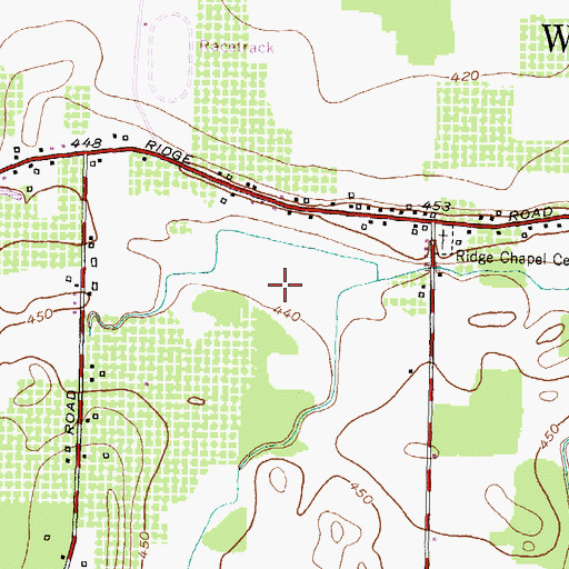 Topographic Map of Mason Farms, NY