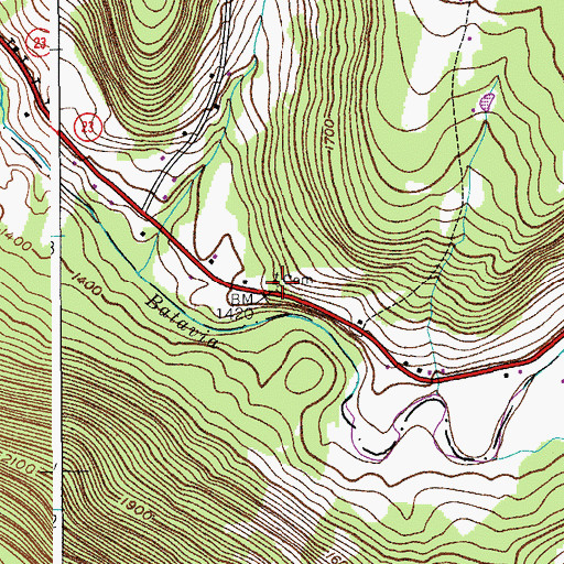 Topographic Map of Saint Joseph's Chapel Cemetery, NY