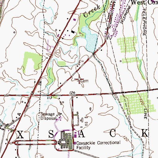 Topographic Map of Armstrong Family Cemetery, NY
