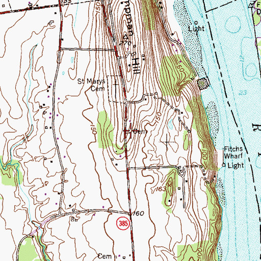 Topographic Map of Reed Cemetery, NY