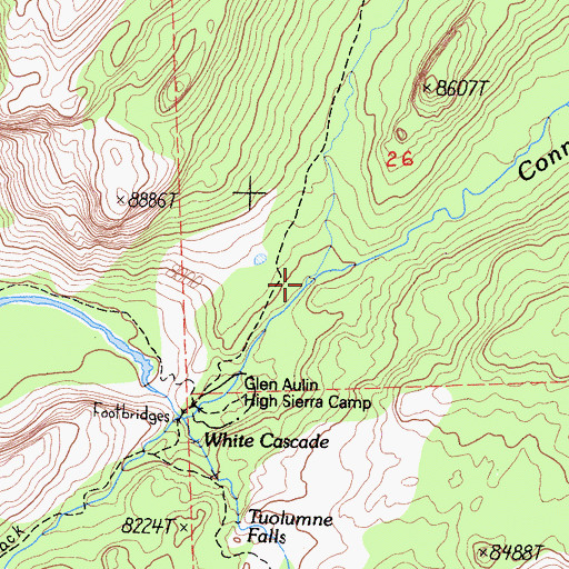 Topographic Map of Cold Canyon, CA