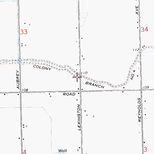 Topographic Map of Colony Branch Number Four, CA