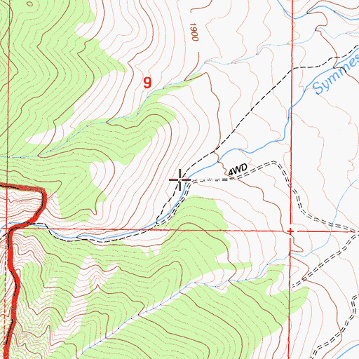 Topographic Map of Shepherd Pass Trailhead, CA