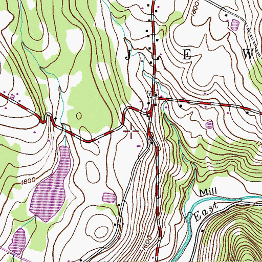 Topographic Map of Kerns Nursery, NY