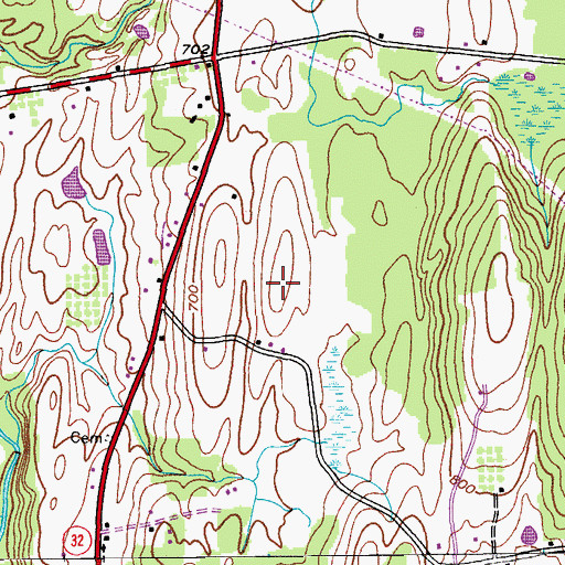 Topographic Map of Tschinkel Farm, NY