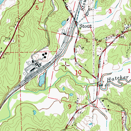 Topographic Map of Vicksburg Water Pollution Control Center, MS
