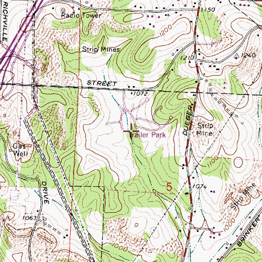 Topographic Map of Fohl Village, OH