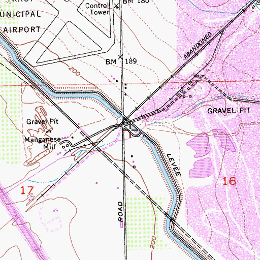 Topographic Map of Corral Hollow Creek, CA