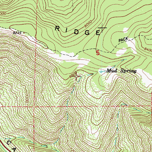 Topographic Map of Town of Independence, UT