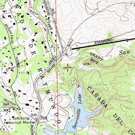 Topographic Map of Corte Madera Creek, CA