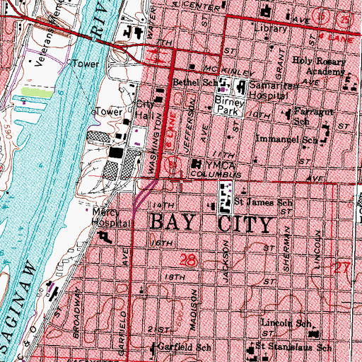 Topographic Map of Valley Church of Christ, MI