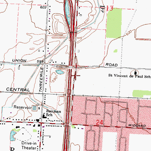 Topographic Map of In His Presence Ministries, MI