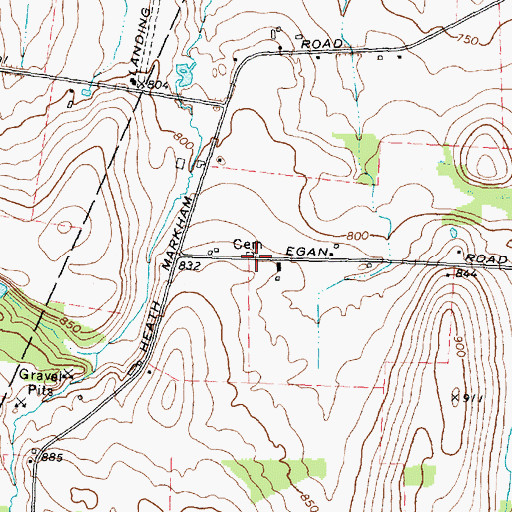 Topographic Map of Chet Dalton Farm Cemetery, NY